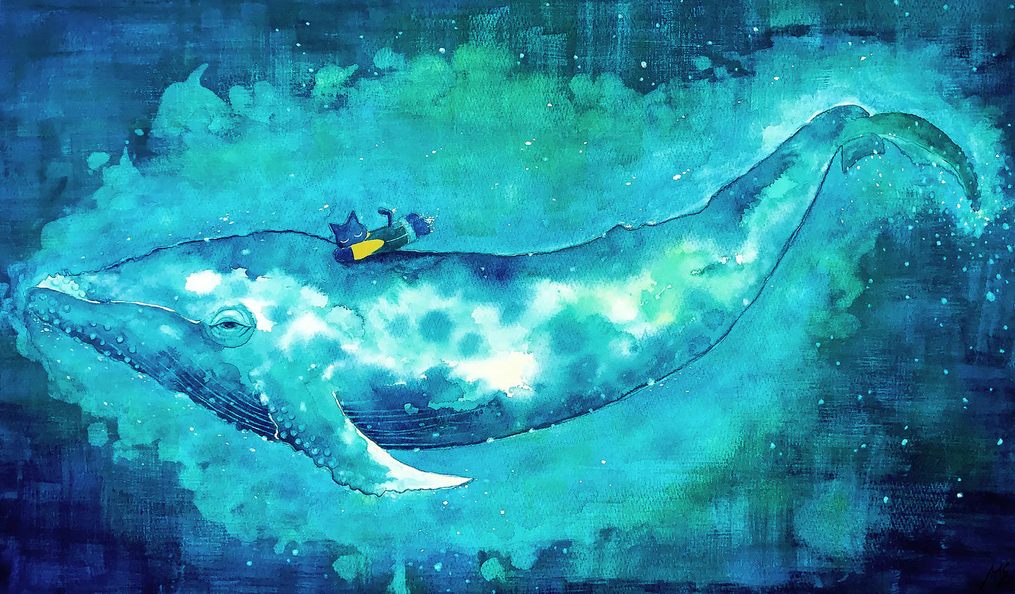 ザトウクジラとクロ