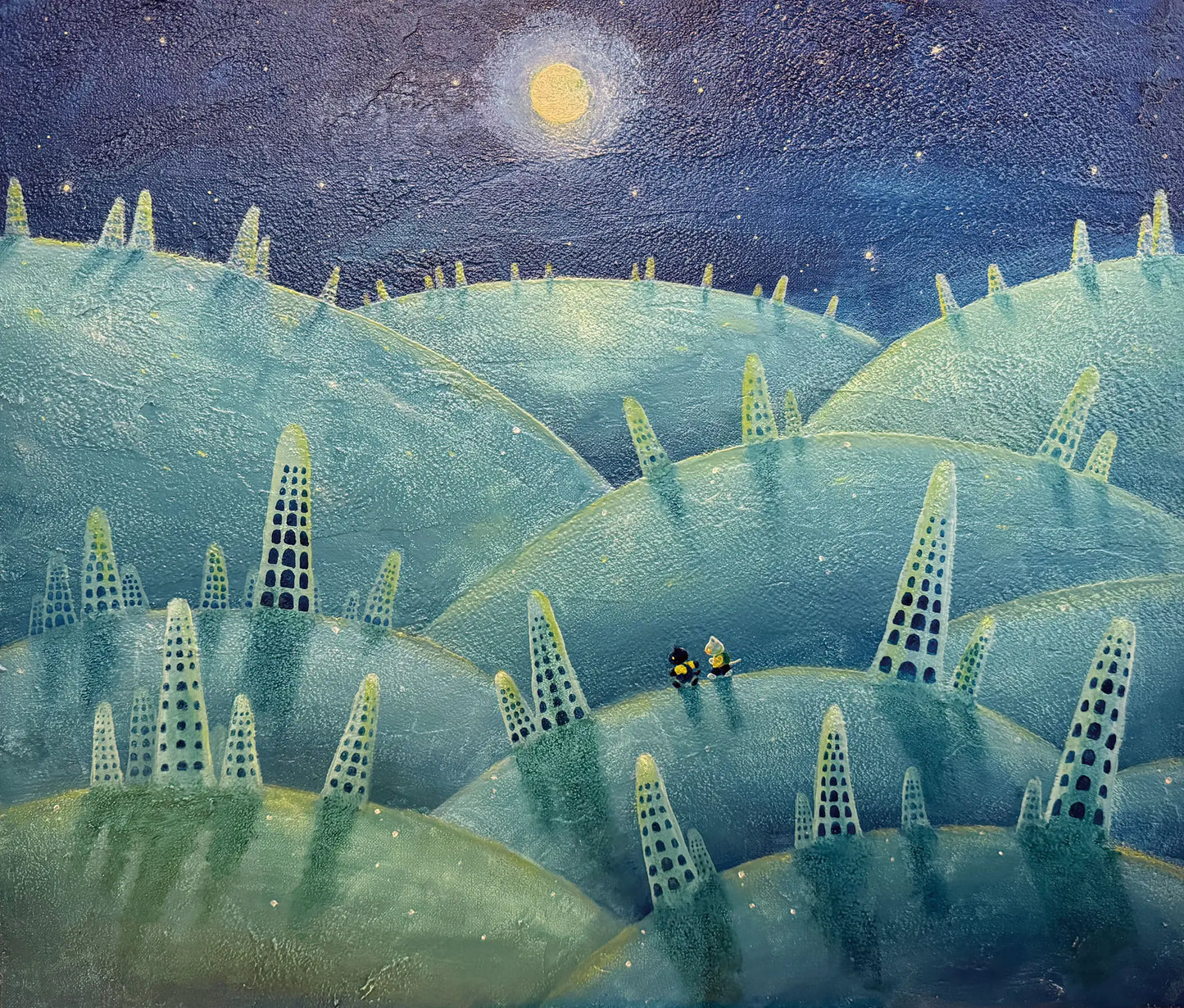 熱水チムニー工場地帯の夜